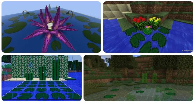 Водяная лилия или Кувшинка — в Minecraft